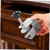TEHAUX 4pcs Stainless Steel Adjustable Drawer Front Installation Clamps Versatile