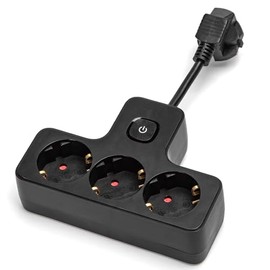 German 3 hole plug with compact and robust design, ideal for secure electrical connections.Includes 5cm cable that allows easy installation in tight spaces.