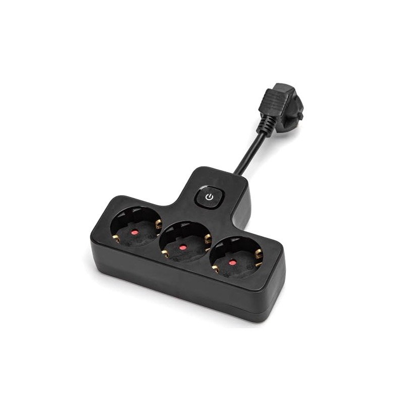 German 3 hole plug with compact and robust design, ideal