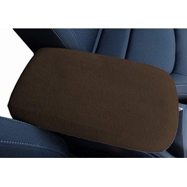 Car Console Covers Plus Made in USA Designed for Subaru Forester 2019-2024 Fleece Auto Armrest Center Console Cover Protector Brown