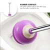 DOITOOL Toilet Plunger Toilet Bowl Cup Rubber Toilet Plunger with