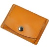 Dom Teporna Italy Thin Genuine Leather Coin Purse, Minimalist Wallet,