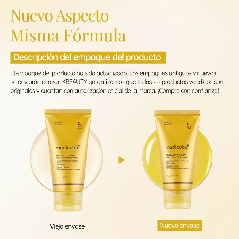 Medicube Mascarilla Nocturna Kojic Cúrcuma Iluminadora 75ml