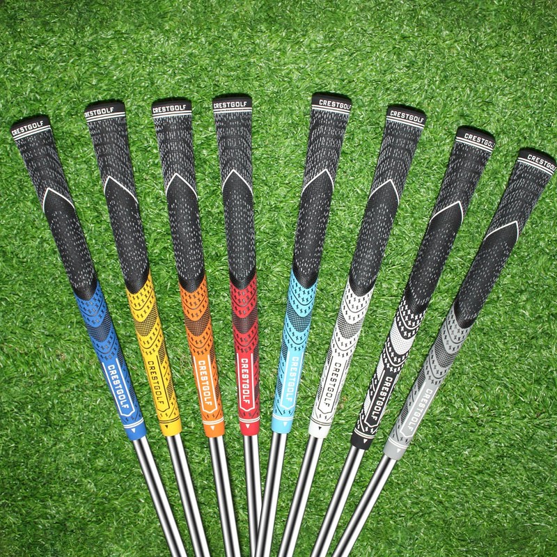 Crestgolf Updated Multi Compound Golf Grips for Golf Clubs Set