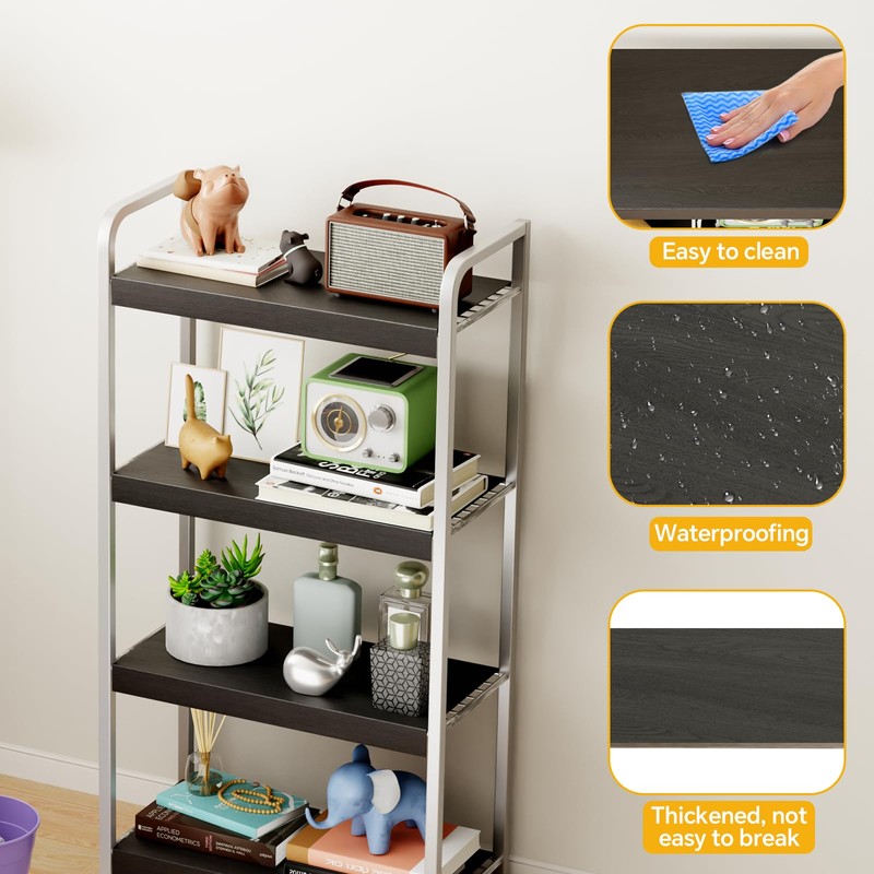 Giklux 6 PCS Wire Rack Covers for Pantry Wood Grain,