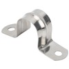 100pcs 25mm U Shaped Saddle Clamp Air Tube Conduit Clips