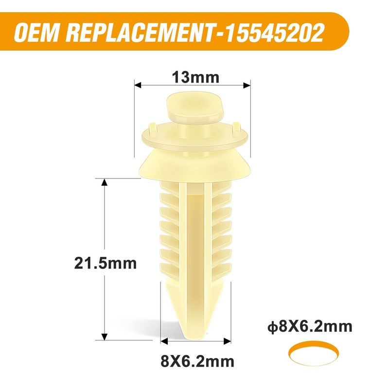 GOOACC 20PCS Fuel Line Retaining Clips 5/16 in.and 3/8 in.