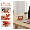 FYDHI 2-Pack Desk Crab Pen Holder, Creative Weightlifting Crab Pencil