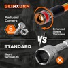 Geinxurn Impact Nut Driver Set, 10 Pieces 6”Long 1/4”6 Point