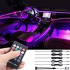 TABEN Car Neon Light Strips, 4-Piece Set with 8 Colours,