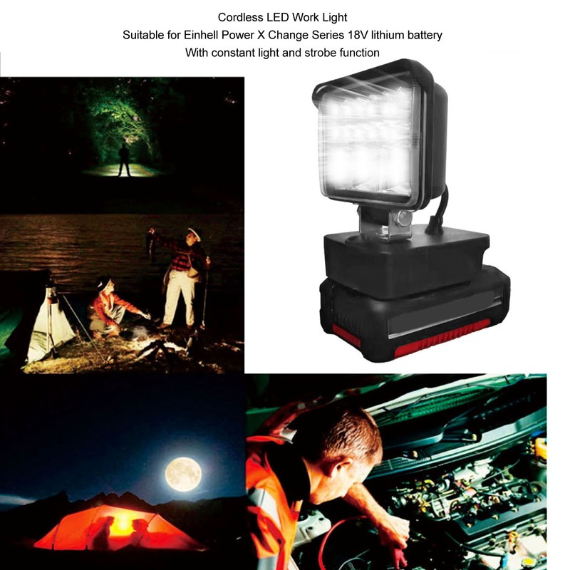 LED Work Light 11 to 15W 1000 to 1200LM Cordless
