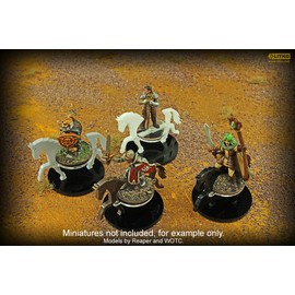 LITKO Horse Character Mount | Role Playing Games | Compatible with DND Pathfinder | (40mm Circular Base, Black)