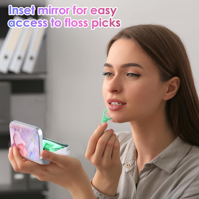 Gerkia Dental Floss Portable Case, Easy to Store Floss Picks