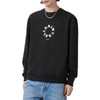 AllSaints Mens Sweatshirt Tierra Crew Jet Black XXL