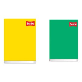 Scribe 2 Cuadernos Francesa Cosido Scribe Pasta Dura 192h 7 Mm