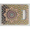 Ceramic Serving Board, Moroccan Zellige Design (Gold Oasis)