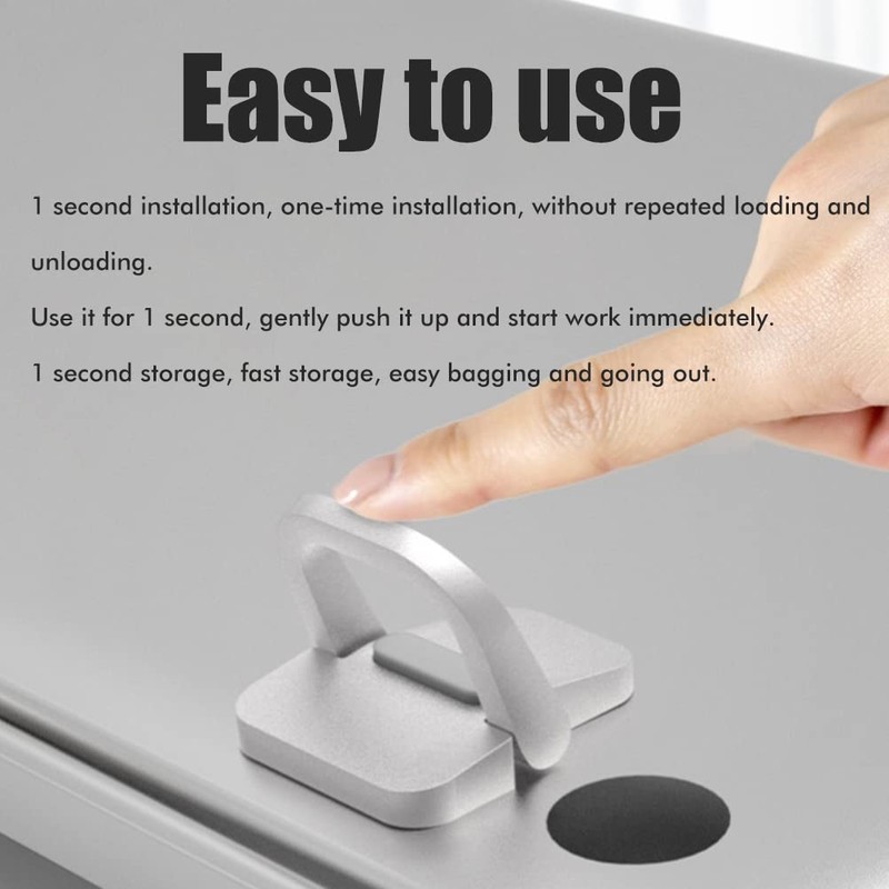 Laptop Stand Desk, 2-Piece Foldable Portable Laptop Riser Holder, Universal