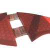UPSURF Surfboard Fins Double Tabs K2.1 Size, 5 Fins, Set