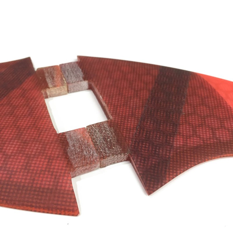 UPSURF Surfboard Fins Double Tabs K2.1 Size, 5 Fins, Set
