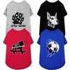 XPUDAC 4 Pack Dog Shirts Soft Boy Dog Clothes for