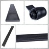 ProTensils Rail Bar Mat 23" x 3.25" Black Rubber Bar