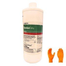 Tordon RTU : Wooden Plant Solution 1 Quart | Premium USA Supply Gloves for Safe Eradication | USA Supply Pest ID Card