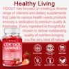 Cortisol Gummies Ashwagandha Rhodiola, Strawberry Wellness Chews for Adults