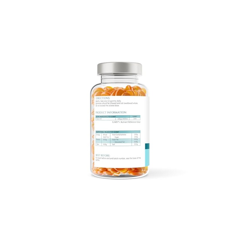 Vitamin D3 4000iu - High Strength 100μg - 5 Months