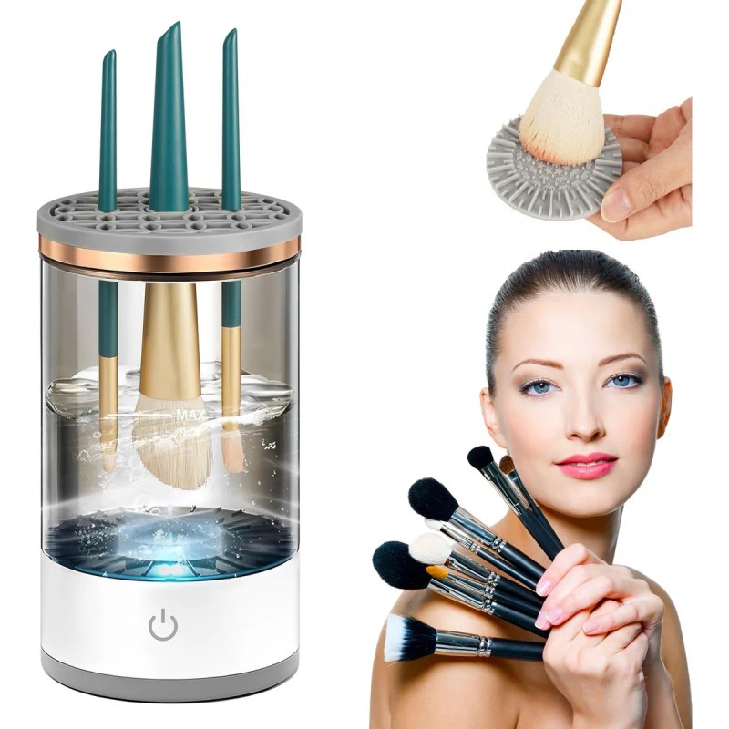 Limpiador Eléctrico Automático De Brochas De Maquillaje Savefree