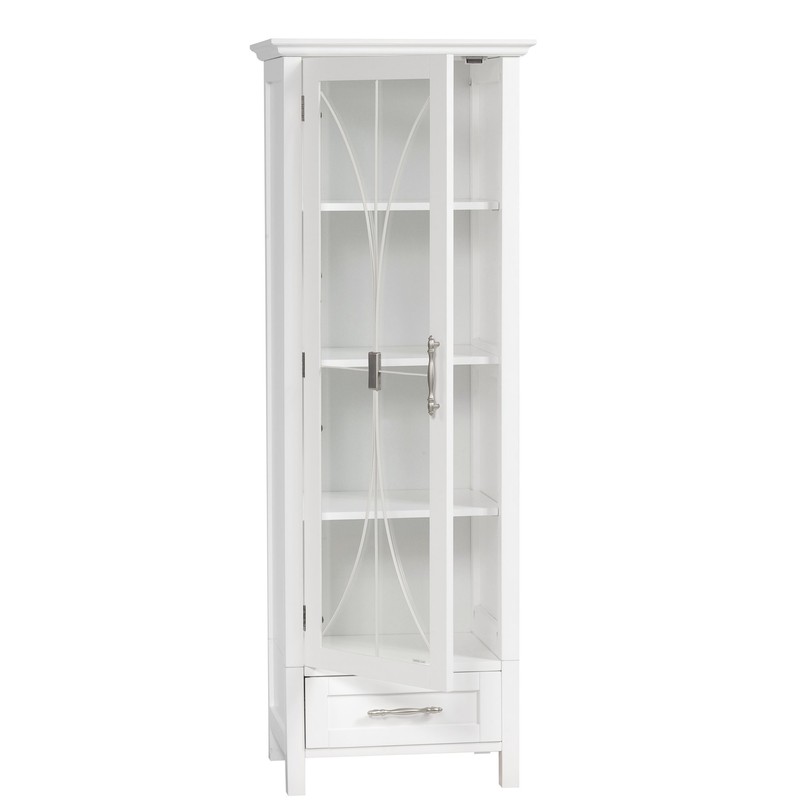 Teamson Home Delaney Linen Cabinet, Storage, White