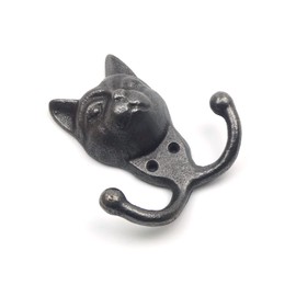 Cast Iron Novelty Cat Coat Hook - 110mm x 100mm