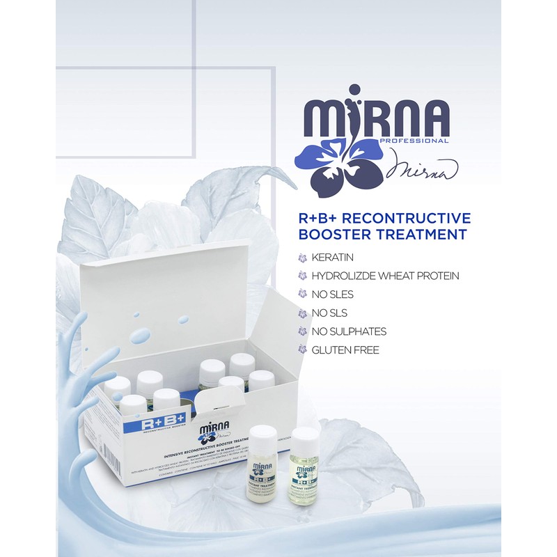 Mirna Professional Reconstructive Treatment Ampoule Booster. Formulated with Keratin for
