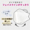 [錦尚金nishikin] BRILLIANTMAKEUPMASK 3Ｄ不織布マスク27枚×3箱セット ホワイト 使い捨て 高密度4層 フィルター KF94 BFE99 PFE99