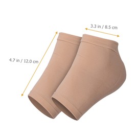 Healeved 2pairs Moisturizing Heel Sleeves for Men and Women Breathable Foot Supports to Prevent Cracking Washable Heel Braces for Comfort and Skin Care for Dry Feet