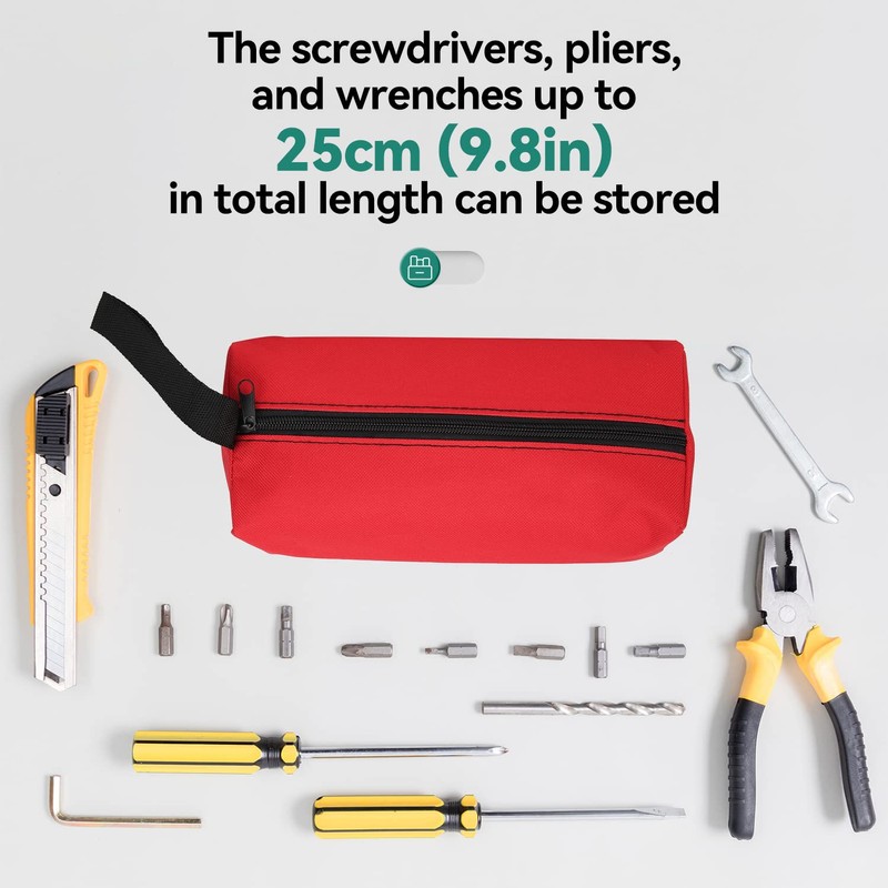 Pack of 2 Small Portable Tool Bag 600D Polyester 25