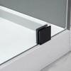 NovaNectar Brass Glass Clamp, Hole-in Fixed Panel U-Clamp,Square Screen Door