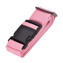 sourcing map Luggage Strap Suitcase Belt with Buckle Label, 2Mx5cm Adjustable PP Travel Bag Packing Accessory, Pink
