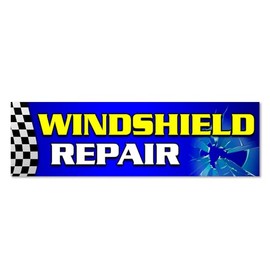 WINDSHIELD REPAIR Vinyl Banner (Size Options) Large - 36x120