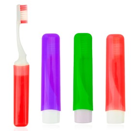 Travel Toothbrush Mini Portable Toothbrushes 3 Pcs Soft Travels Size Toothbrushes Kit Travel Toothbrush Set Small Foldable Tooth Brush with Case Cover for Home Camping Hiking Individually Wrapped