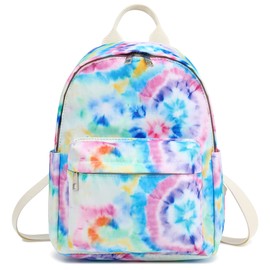 Xunteny Tie Dye Mini Backpack Women Girls, Small Backpack Purse for Adults Teens Kids School Travel