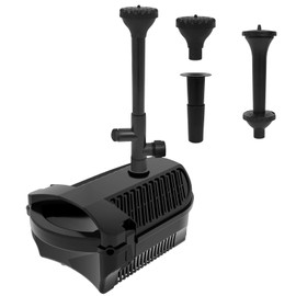 KioGro Pond Filter with Pump Fountain Kits, 1320GPH/100W Water Fountain Pump, All-in-One Filter for Outdoor Ponds,Waterfall,Aquarium Clean, Clear, Add Water Features,Corded Electric,Black