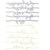 Sympathy Words Cutting Dies,DIY Scrapbooking Artist Metal Cutting Dies Stencils