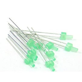POPESQ® Pack of 10 x LED 2 mm Green #A5051