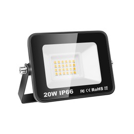 Willpower LED Outdoor Spotlight 20 W 2000 LM LED Headlight 3500 K Warm White IP66 Waterproof LED Outdoor Floodlight Outdoor Lamp for Garage Hallway Garden Courtyards Hotel Sports Field Backyard