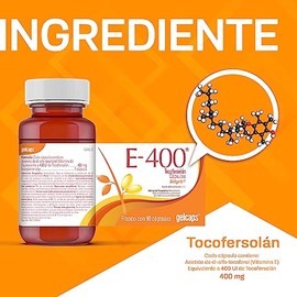 GELCAPS Vitamina E 400mg Dúo 120 Cápsulas Antioxidante