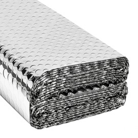 VUAOHIY Double Reflective Insulation Roll, 47" X10' Double-Sided Aluminum Bubble Roll, Rv Window and Window Insulation for Summer Heat, Garage Door, Roof, Car