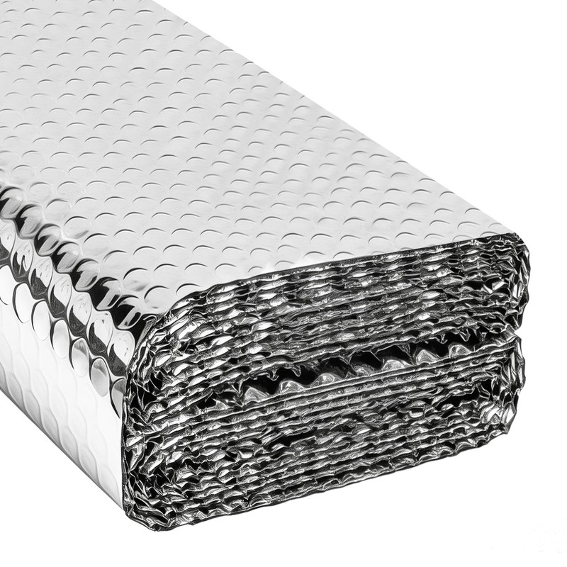 VUAOHIY Double Reflective Insulation Roll, 47" X10' Double-Sided Aluminum Bubble