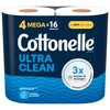 Cottonelle Ultra Clean Toilet Paper, 4 Mega Rolls (4 Mega