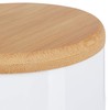 Relaxdays Makeup Organizer Round 3 Rotating Layers Cosmetic Jewelry Bamboo