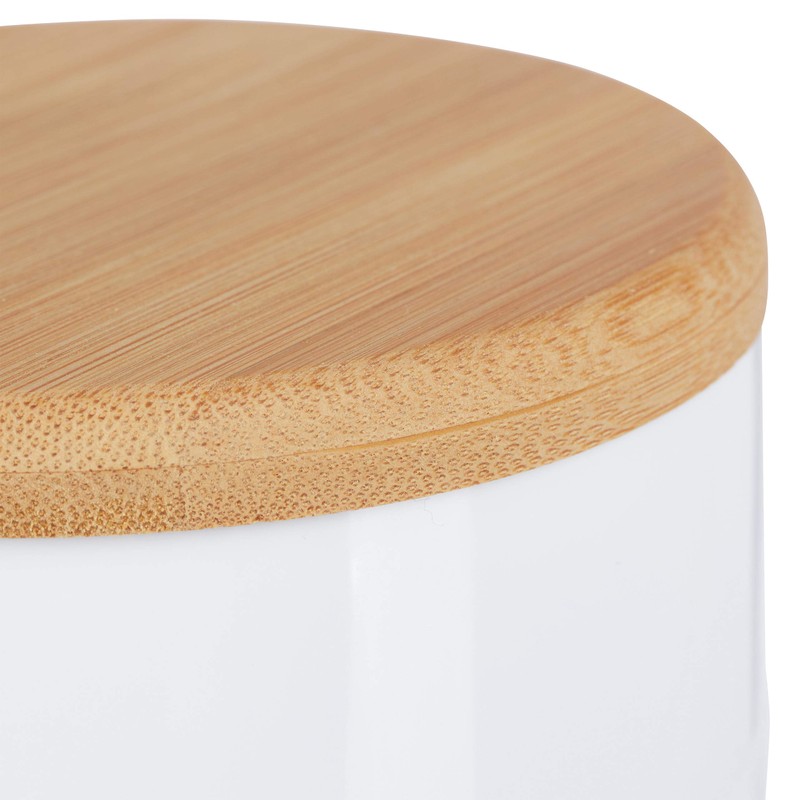 Relaxdays Makeup Organizer Round 3 Rotating Layers Cosmetic Jewelry Bamboo